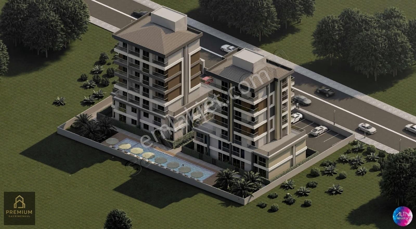 Site İçi Loft Konsept Bahçe Kullanımlı Havuz Manzaralı Sat - Görsel 11