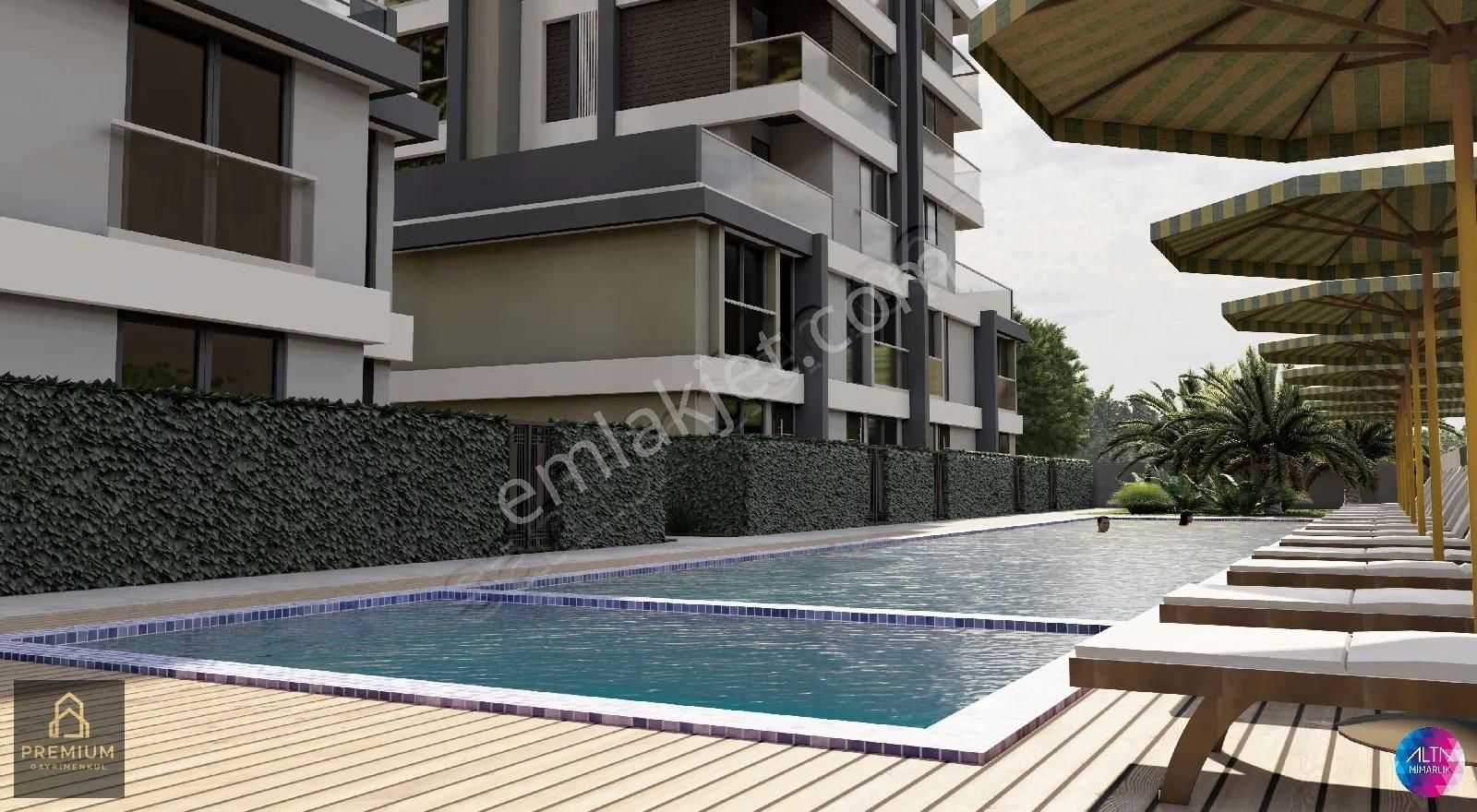 Site İçi Loft Konsept Bahçe Kullanımlı Havuz Manzaralı Sat - Görsel 12