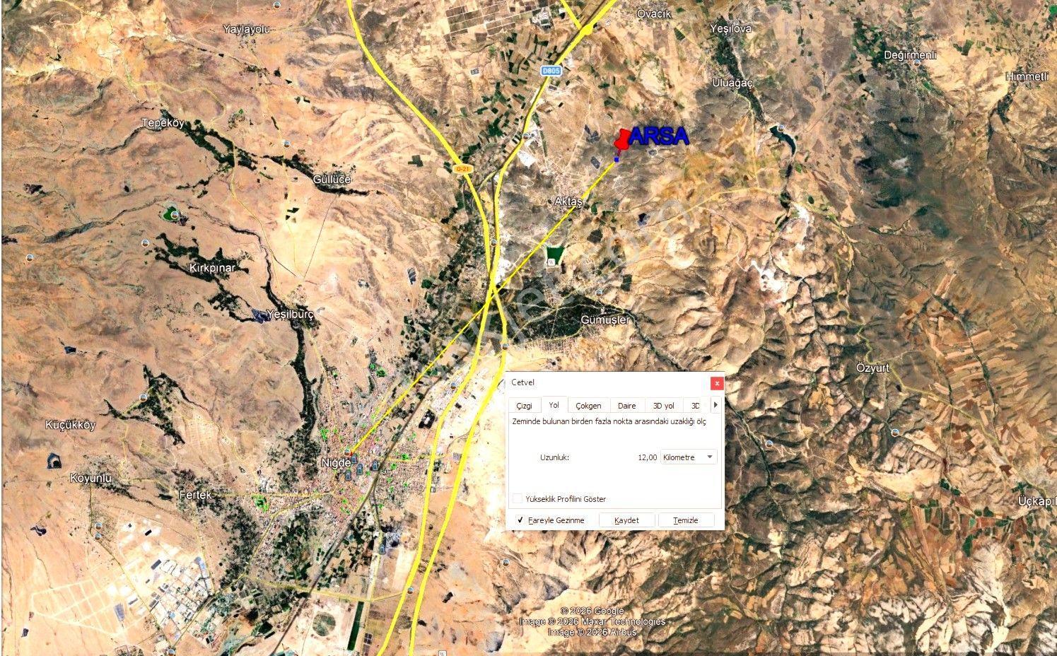 Niğde-merkez-aktaş Devlet Mh. Satılık Arsa - Görsel 5