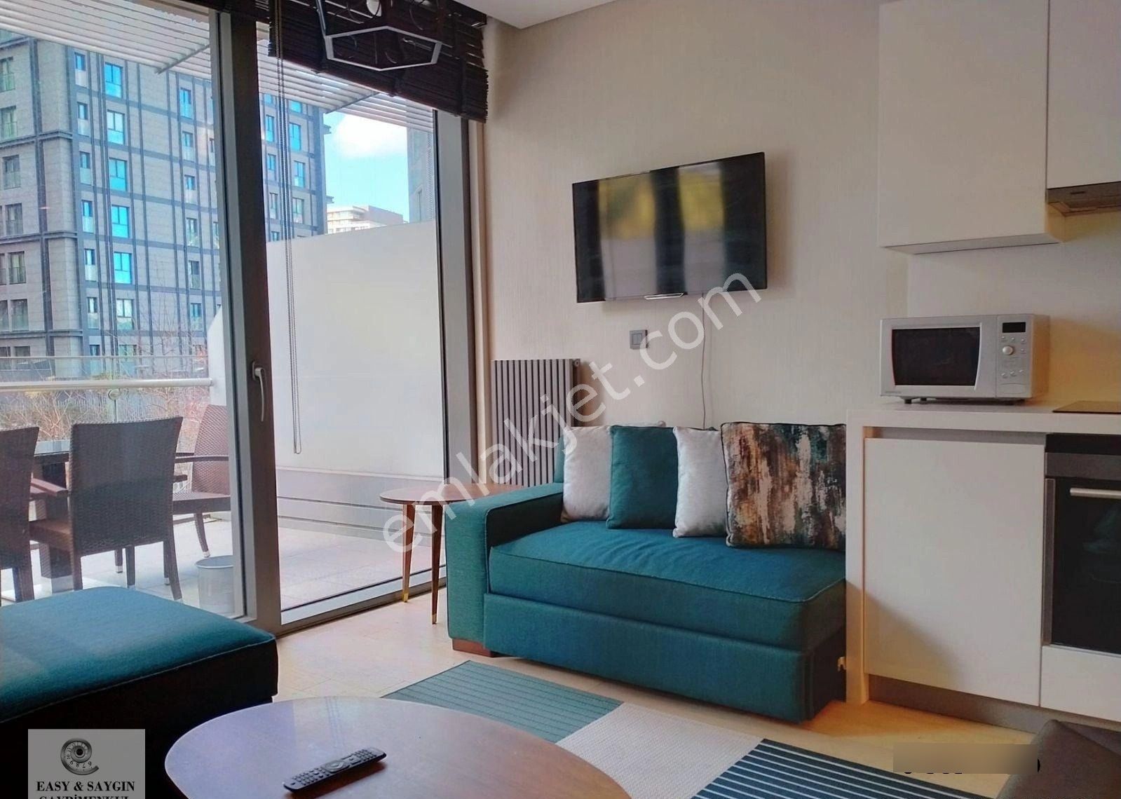 1+0 Skyland Balkonlu Kiralık Daire Yüksek Kat - Görsel 4