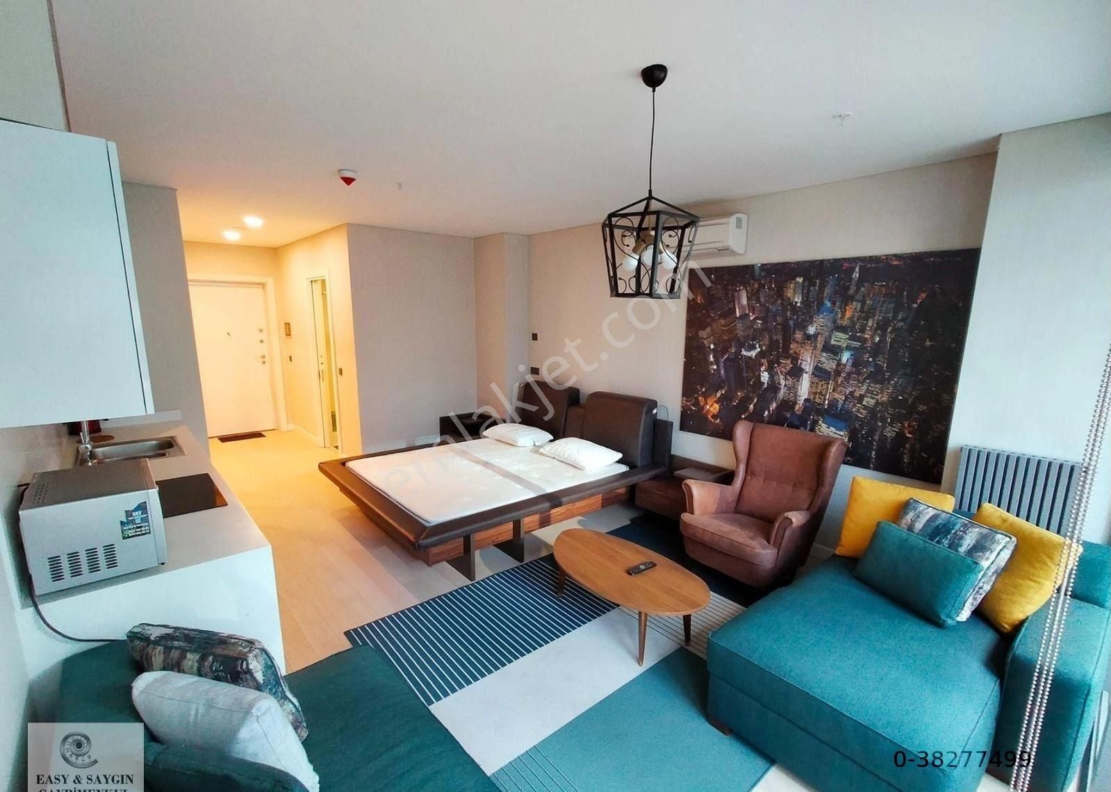 1+0 Skyland Balkonlu Kiralık Daire Yüksek Kat - Görsel 6