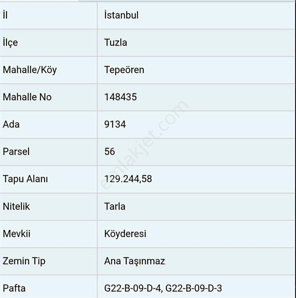 Tuzla Tepeörende Villa Bölgesinde Yatırımlık 280 M² Arazi - Görsel 6