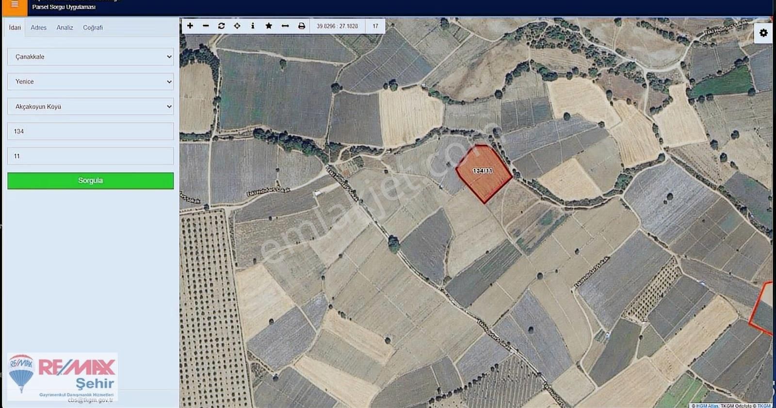 Çanakkale Yenice De Yatırım Değeri Yüksek Satılık 6.120m2 Tarla - Görsel 6