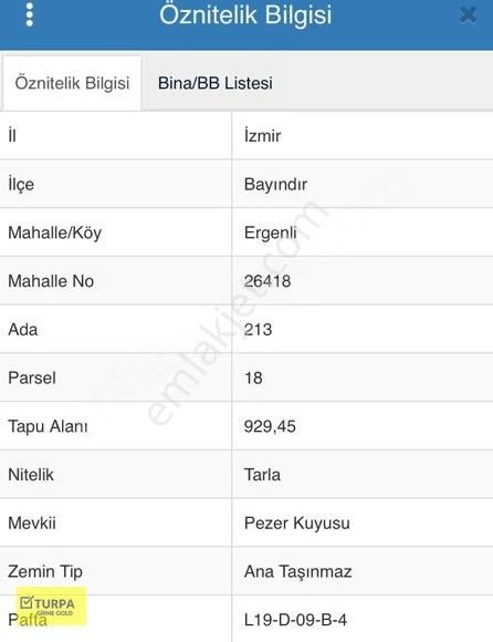 Bayındır / Ergenli Mahallesi'nde Satılık Tarla - Görsel 2