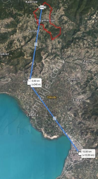 12263 M2 Zirvede Tarla Yol Kenarı Yatırımlık - Görsel 5