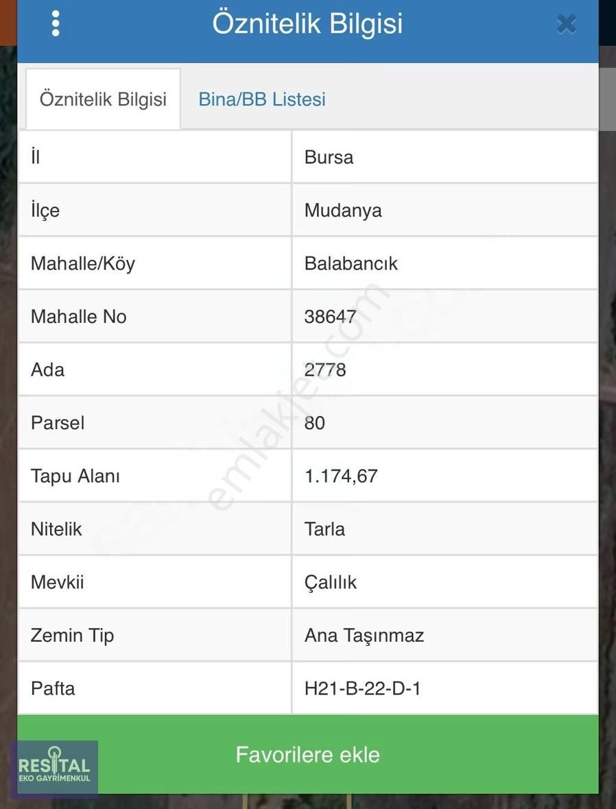 Mudanya Balabancık Köye Yakın 1174 M2 Tek Tapu Tarla - Görsel 13