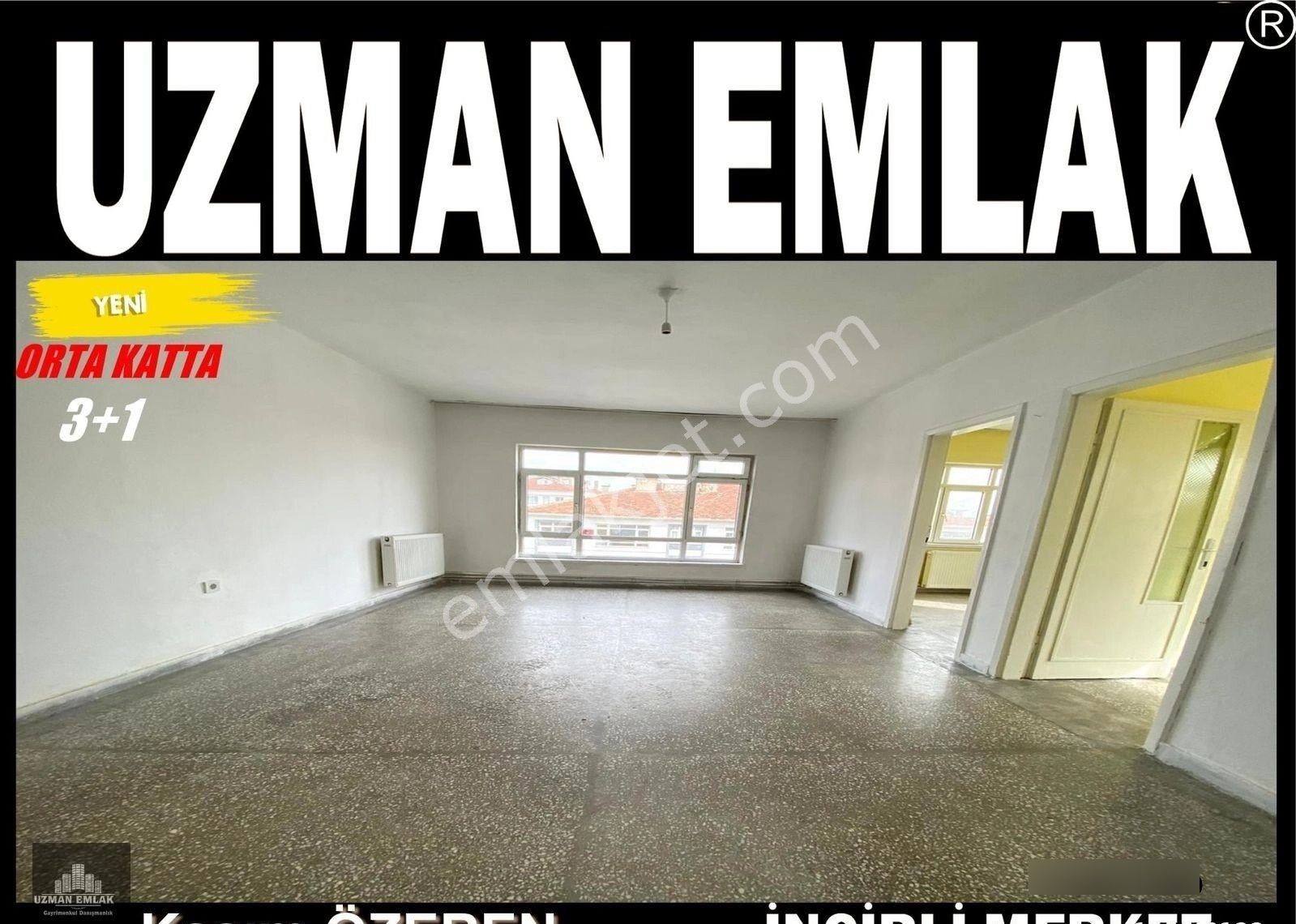 Uzman Emlak'dan Etlik Mh'de Adnan Yüksel Caddesine 1 Bina Mesafede Orta Katta 3+1 Daire