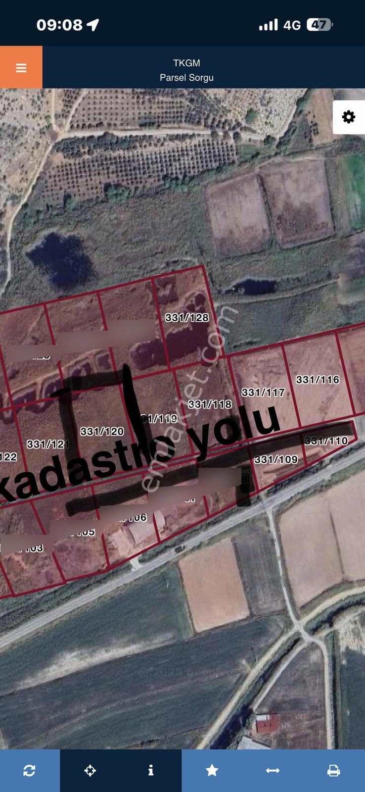 6 Dönüm Kadastro Yolu Var Ana Yola 2. Cephe Arazi - Görsel 4