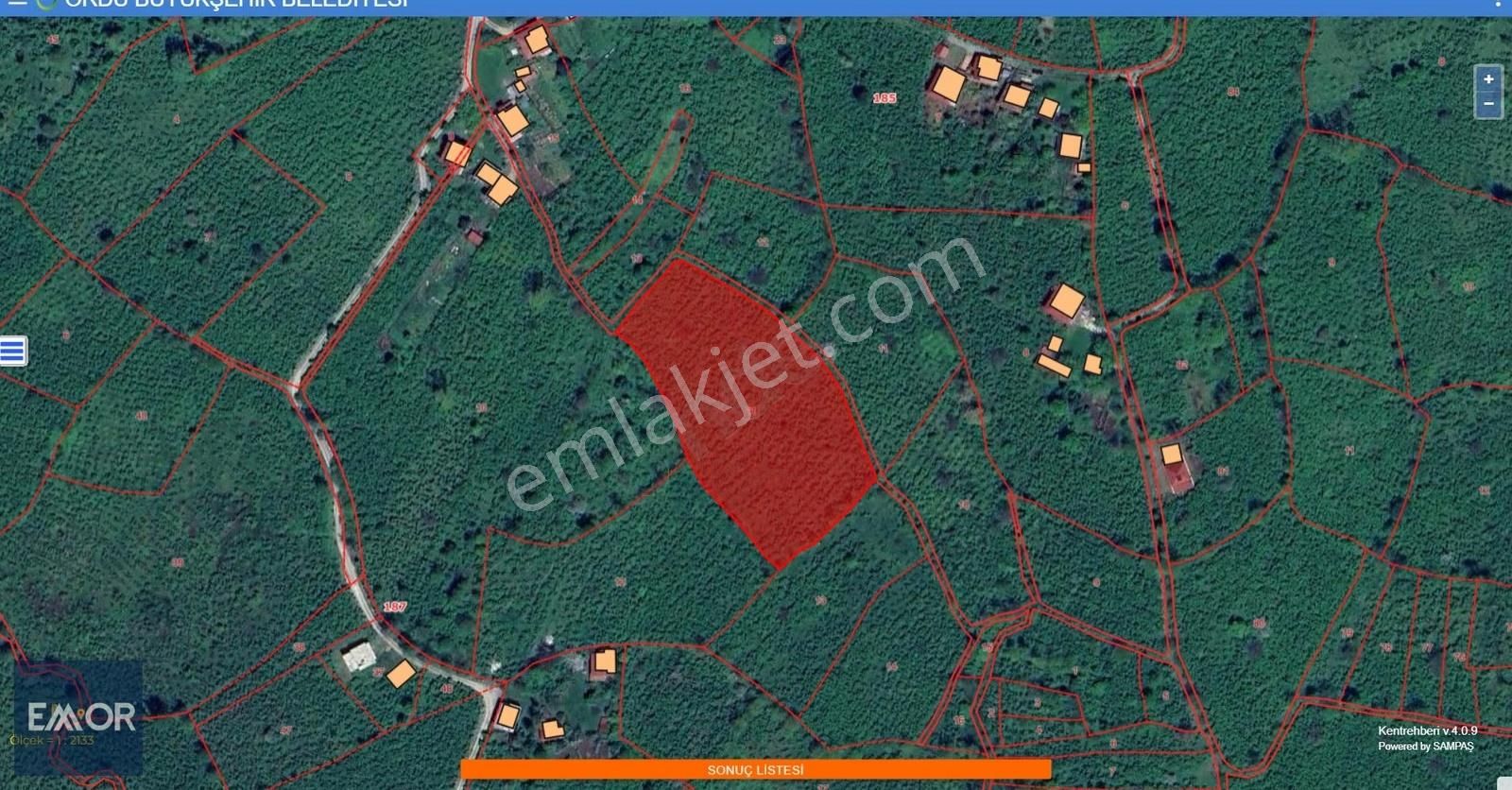 Emor Gayrimenkul Öceli Mahallesi Satılık 8750 M2 Fındık Bahçesi