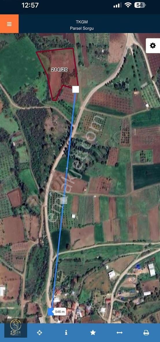 Akbıyık Köyünde Satılık 7.743 M² Tarla| Takasa Açık - Görsel 2