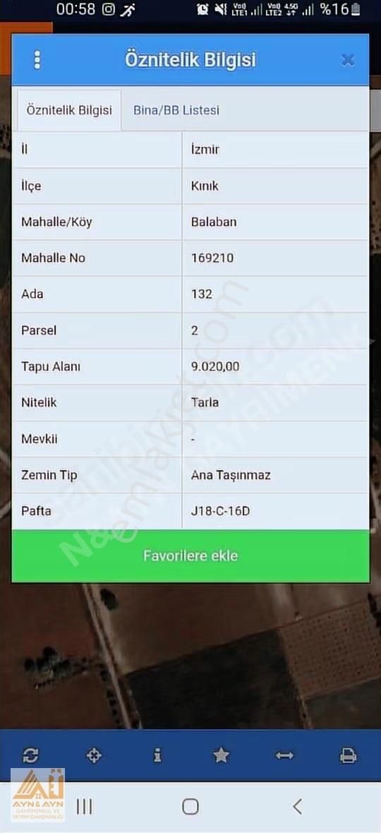 Ayn&ayn Gayrimenkul'den Satılık Tarla - Görsel 2