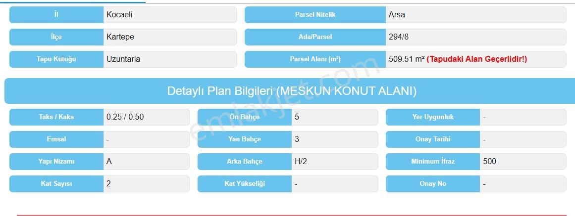 Yüksek İmarlı Köşe Parsel Çok Güzel Arsa - Görsel 18