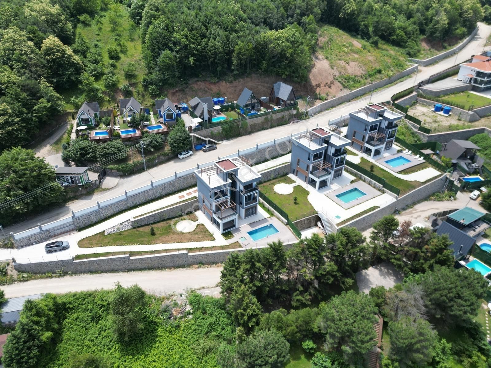 Sapancada Manzara Ve Tasarım İle Etkileyici 1 Dönüm Arsada Villa - Görsel 12