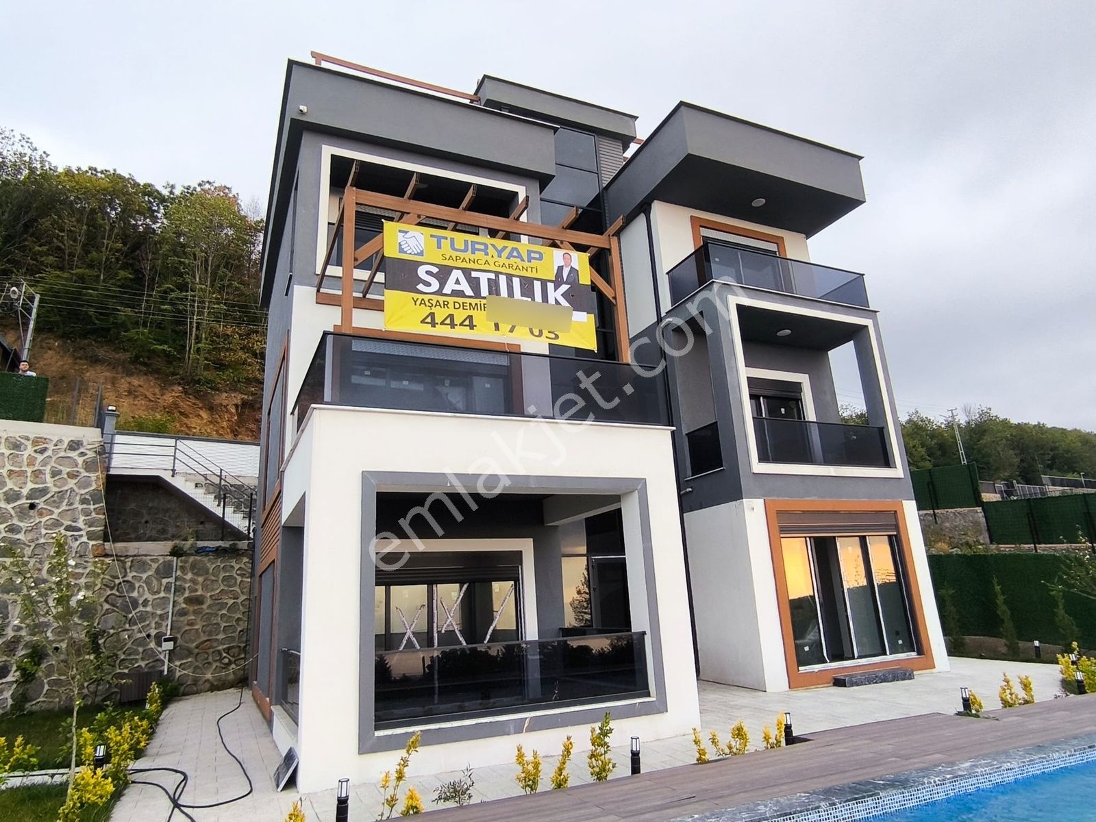 Sapancada Manzara Ve Tasarım İle Etkileyici 1 Dönüm Arsada Villa - Görsel 28