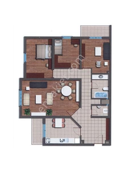 Turyaptan Baytur Nilüfer2 Blokta Ful Eşyalı Asansörl 3+1 Arakat - Görsel 22