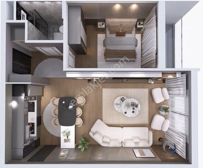 Acil İhtiyaçtan Satılık 1+1 Daire - Görsel 3