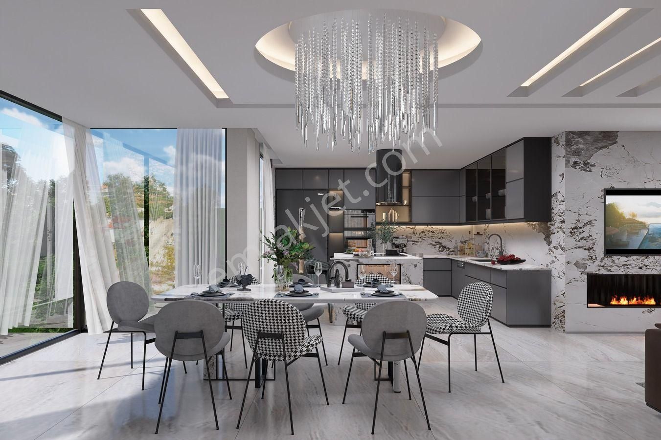 Alanya Cikcilli'de Satılık Ultra Lüks 7+3 Full Manzaralı Villa - Görsel 18