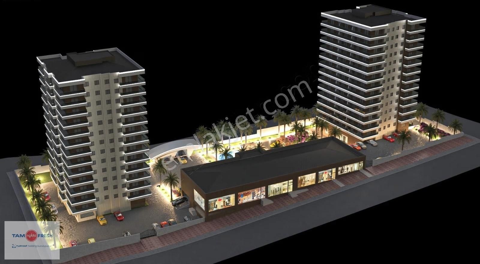 Yeşilyurt'da Havuzlu Site İçinde Satılık 1+1 Daire - Görsel 8