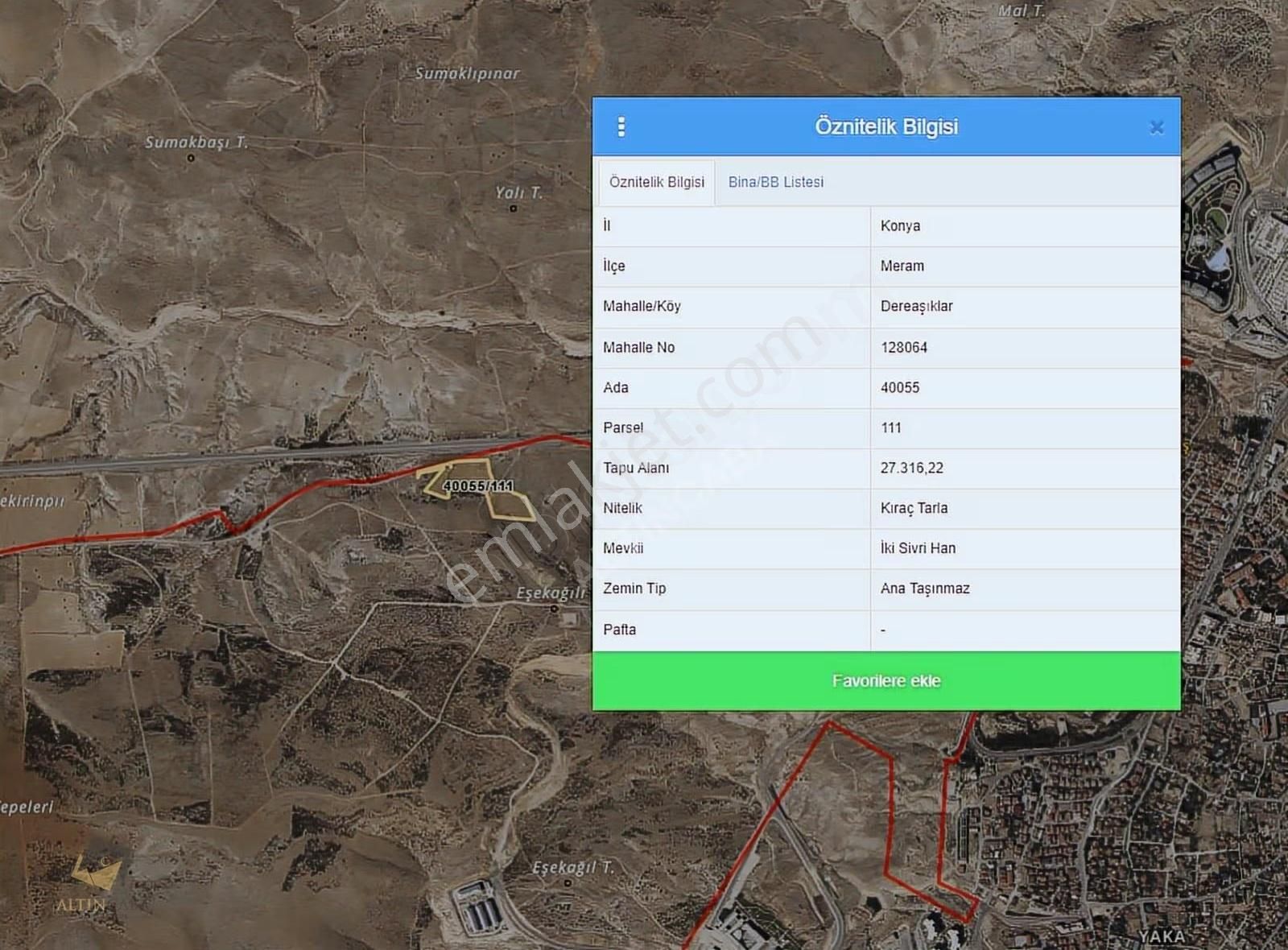 Altıncaba'dan Akyokuş'un Üzerinde Yola Cephe 27.316 M² Tarla