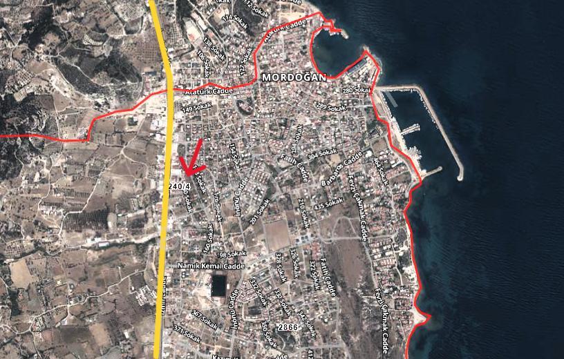 Karaburun Mordoğan Merkez’de Caddeye Çok Yakın Villa Arsası - Görsel 5