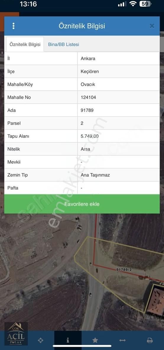 Keçiören'de Millet Bahçesi'ne Komşu Satılık 168m² İmarlı Arsa - Görsel 3
