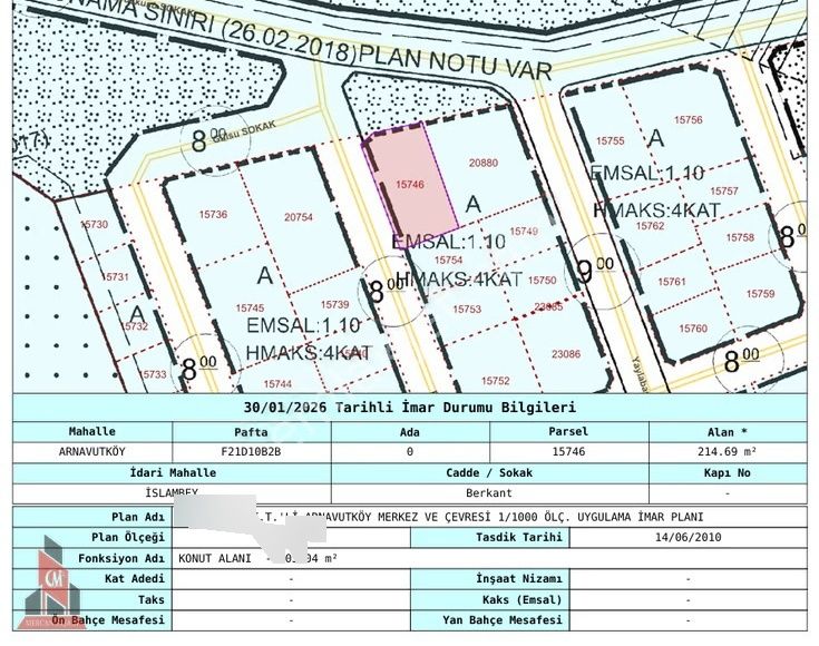 İslambey'de Merkezi Konum Önü Kapanmaz Manzaralı Satılık Arsa - Görsel 5