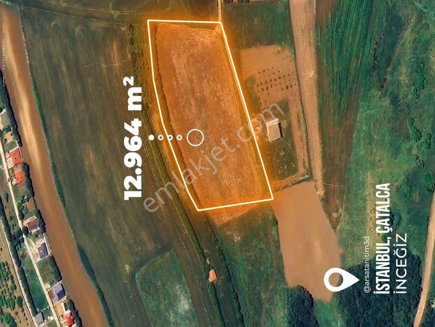 Çatalca İnceğiz 12.964 M² / Yol, Elektrik, Su, D.gaz Altyapısı