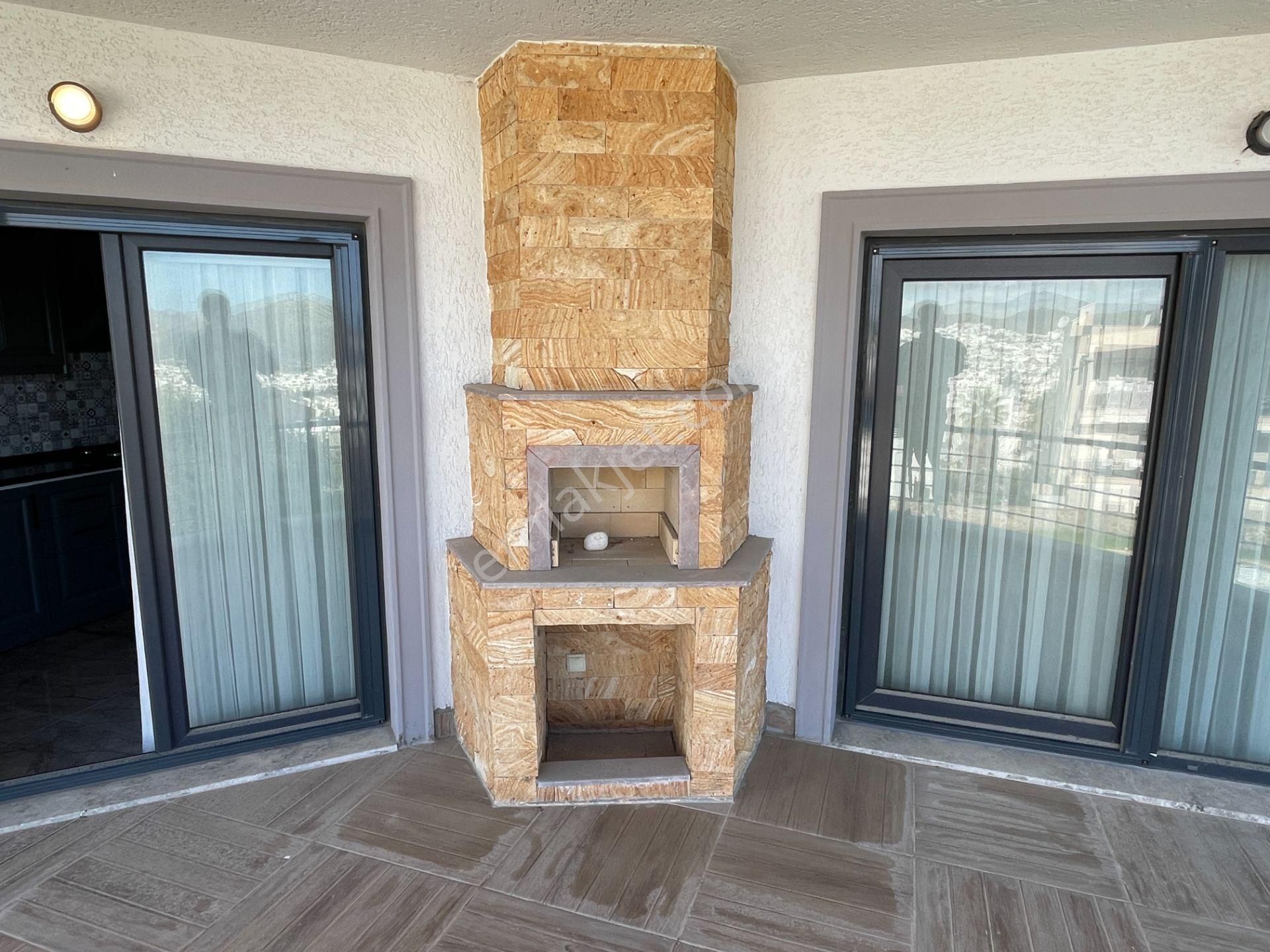 Turgutreis - Karabağ Şeray Evleri'nde Deniz Manzaralı, Şömineli 5+2 Tripleks - Görsel 10