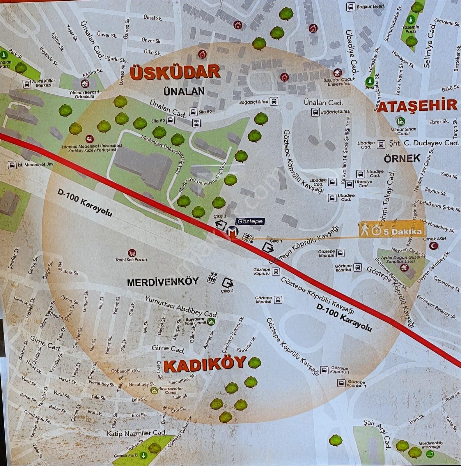 Evinibul'dan Metroya Yakın Site İçerisinde 120m2 3+1 Eşyalı - Görsel 4