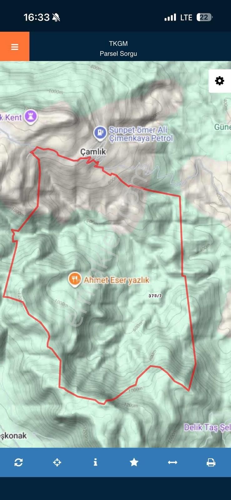 Burdur Bucak Çamlık/narlı'da 533m2 Göl Yakını Satılık Tarla - Görsel 4