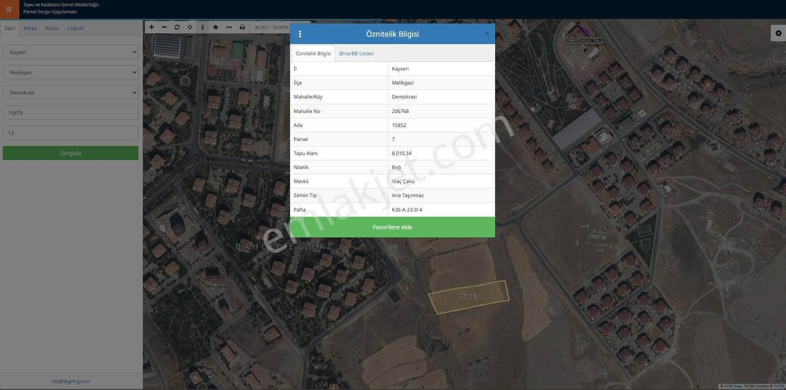 Toki Demokrasi Mahallesinde Yola Cepheli Satılık Tarla - Görsel 3