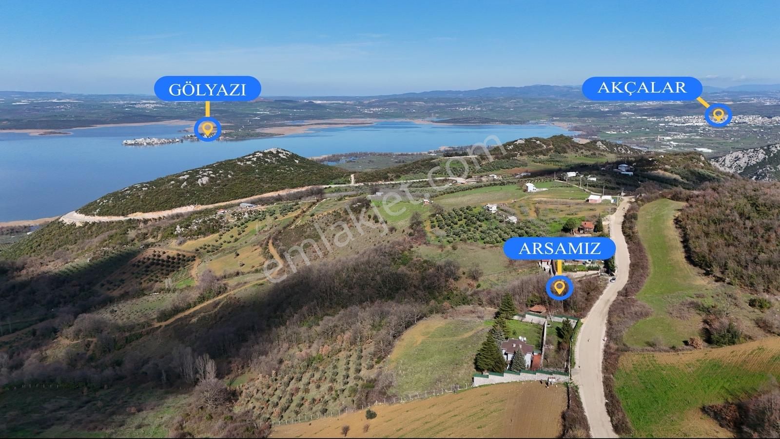 Bursa Nilüfer Ayva Köyde Satılık Gölyazı Manzaralı Tarla - Görsel 7