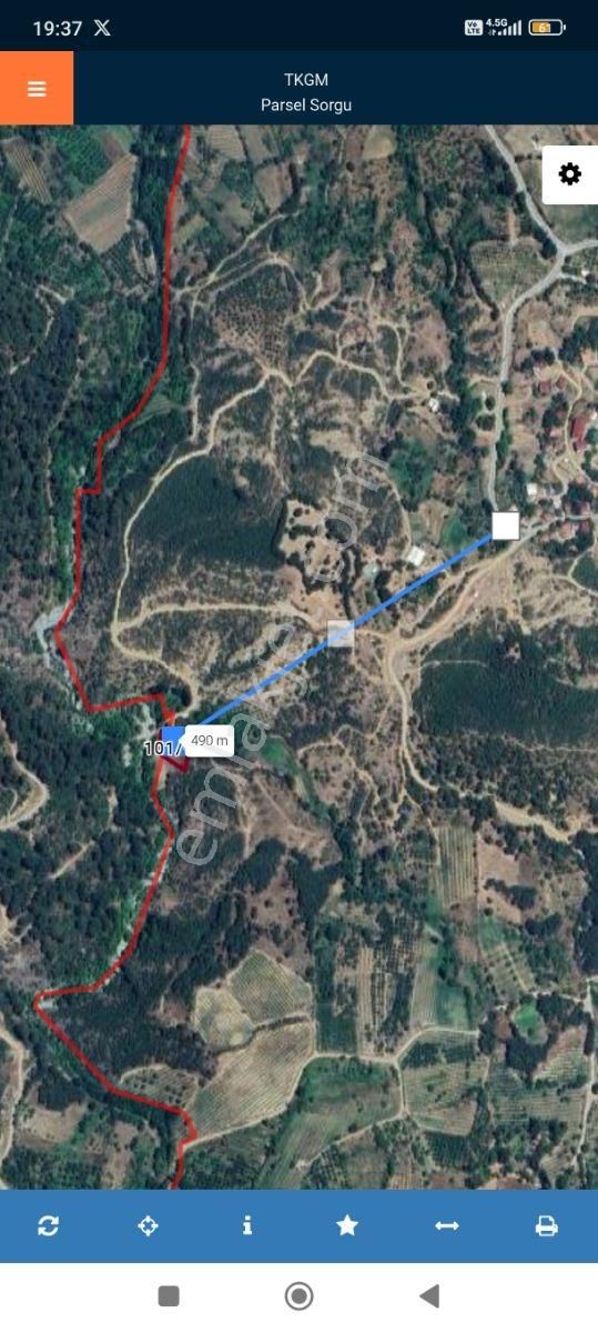 Bayramiç Beşik Te Dereye Sıfır Satılık Tarla - Görsel 3