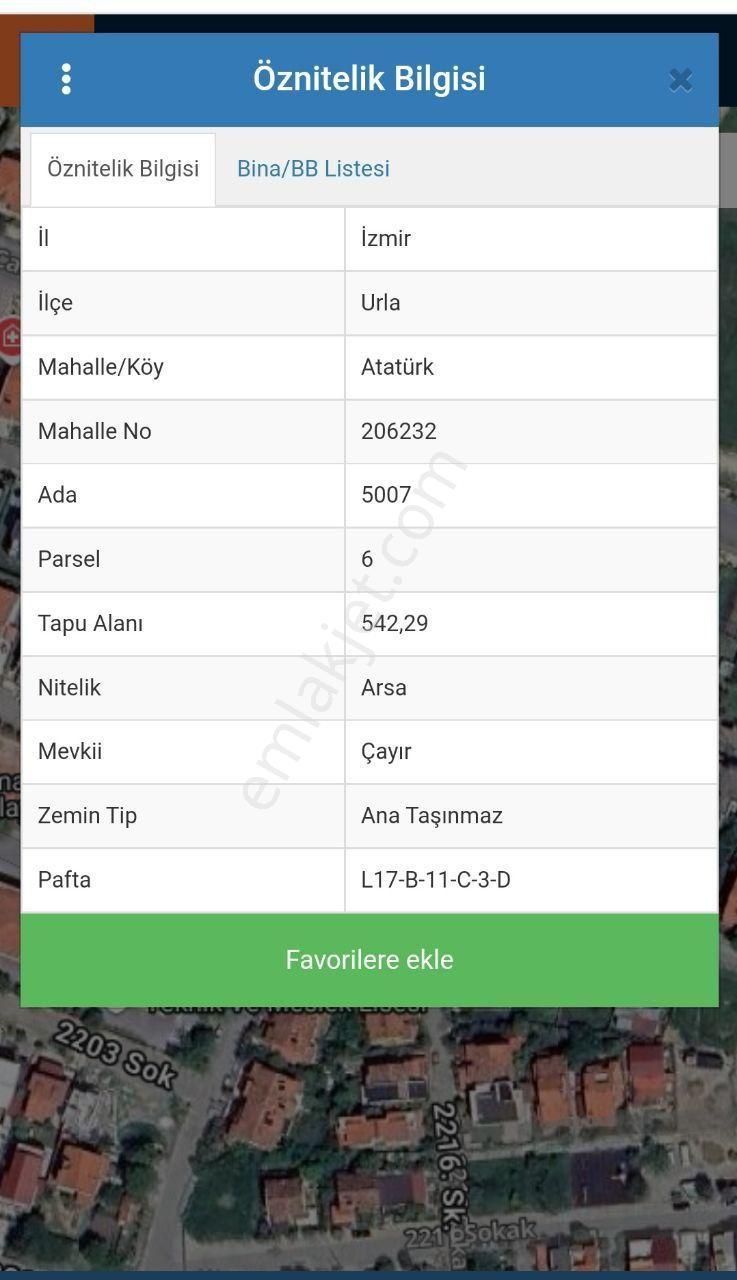 İzmir Urla Atatürk Villa İmarlı Arsa 542m2 - Görsel 5