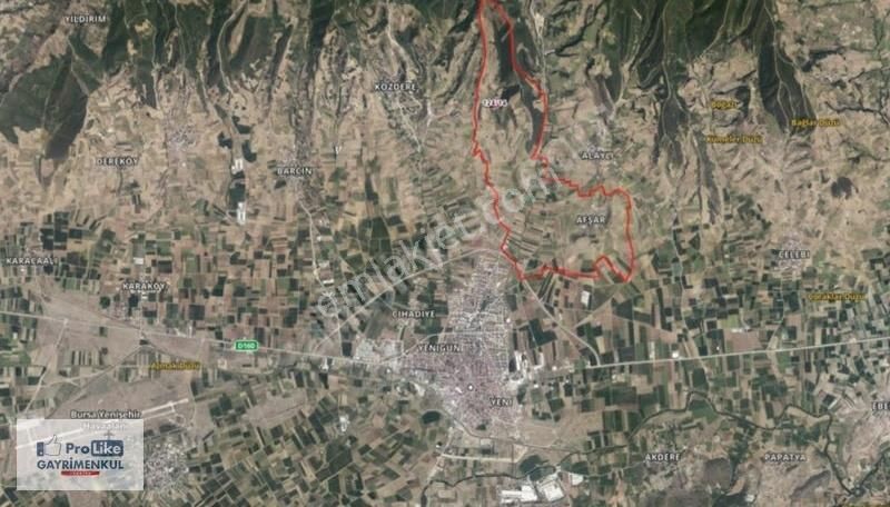 Bursa Yenişehir Afşar' Da 16125 M2 Kadastral Yola Cephe Tarla - Görsel 5