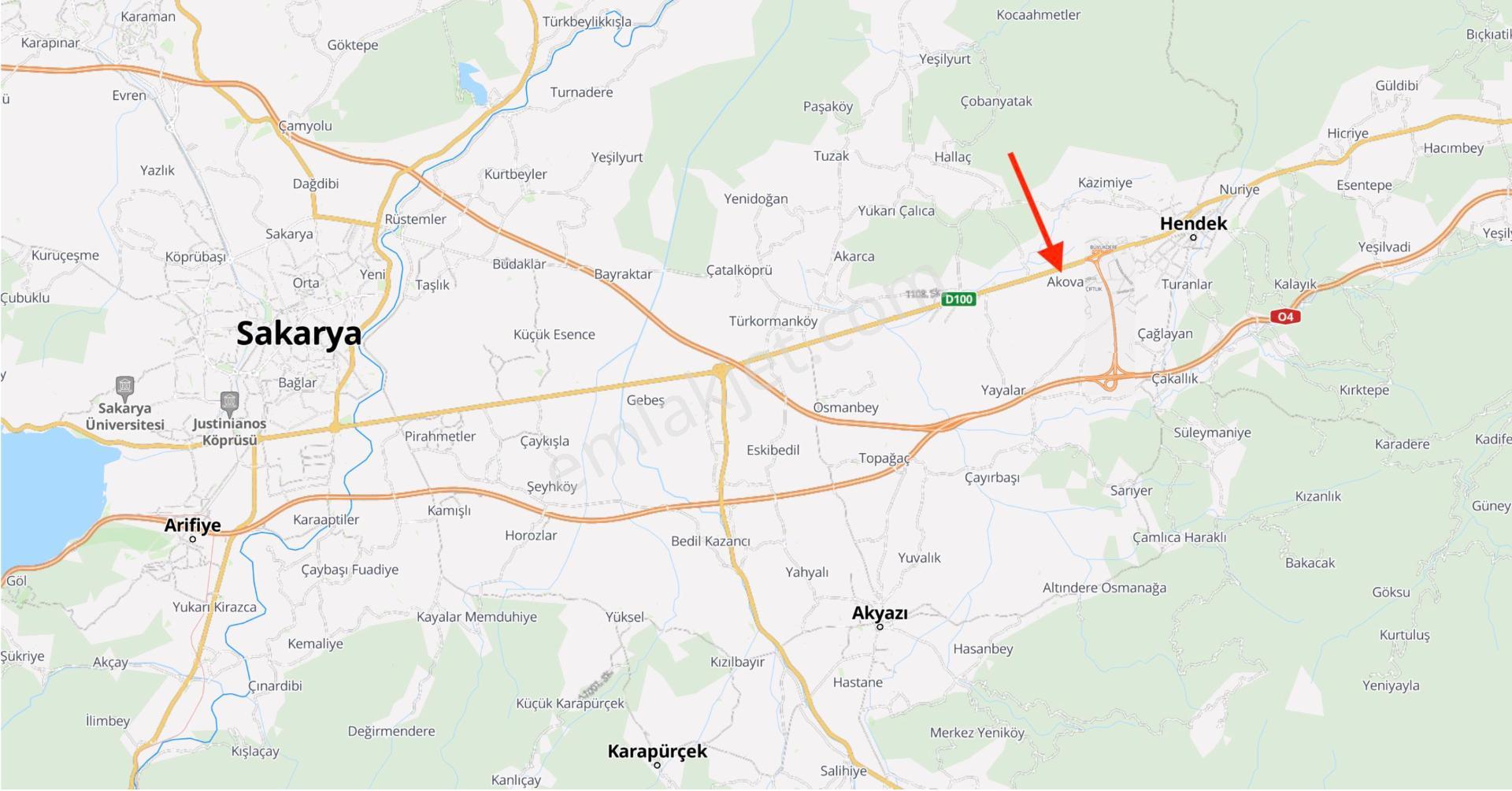 Hendek Akova'da 490 M2 İmarlı Arsa - Görsel 13