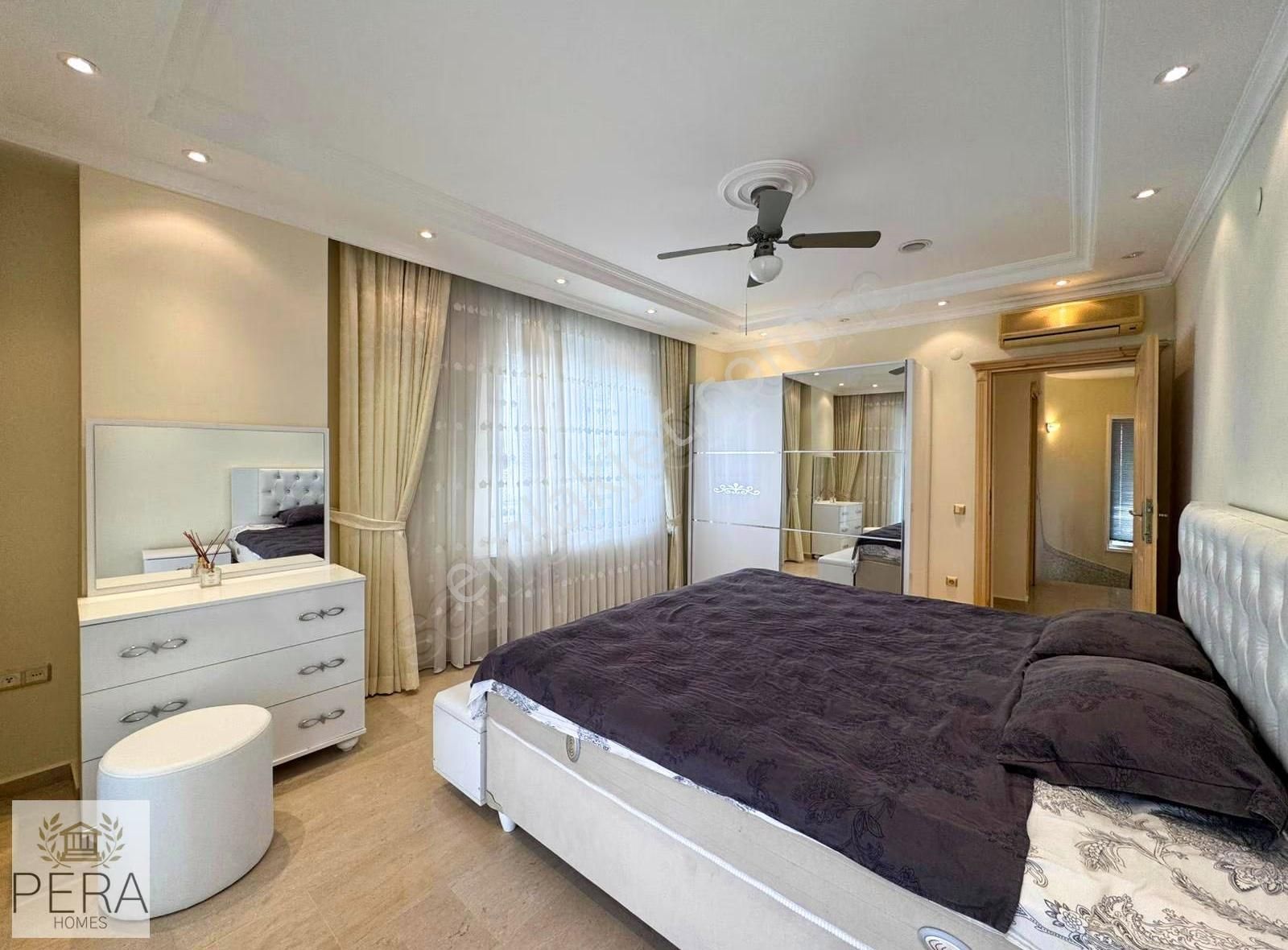 Alanya Konaklı Deniz Manzaralı Eşyalı Satılık Müstakil 3+1 Villa - Görsel 2