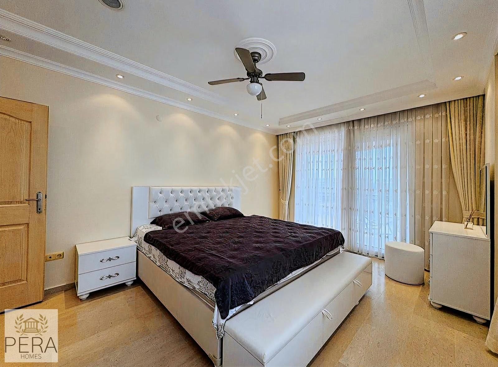 Alanya Konaklı Deniz Manzaralı Eşyalı Satılık Müstakil 3+1 Villa - Görsel 14