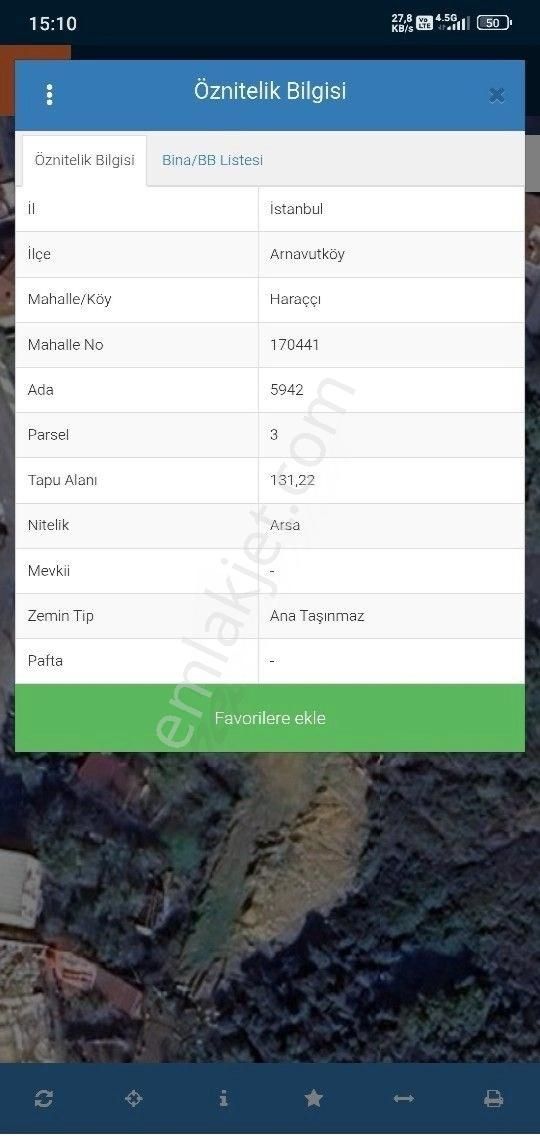 Arnavutköy Haraççıda Satılık İnşaatlık Arsa - Görsel 3