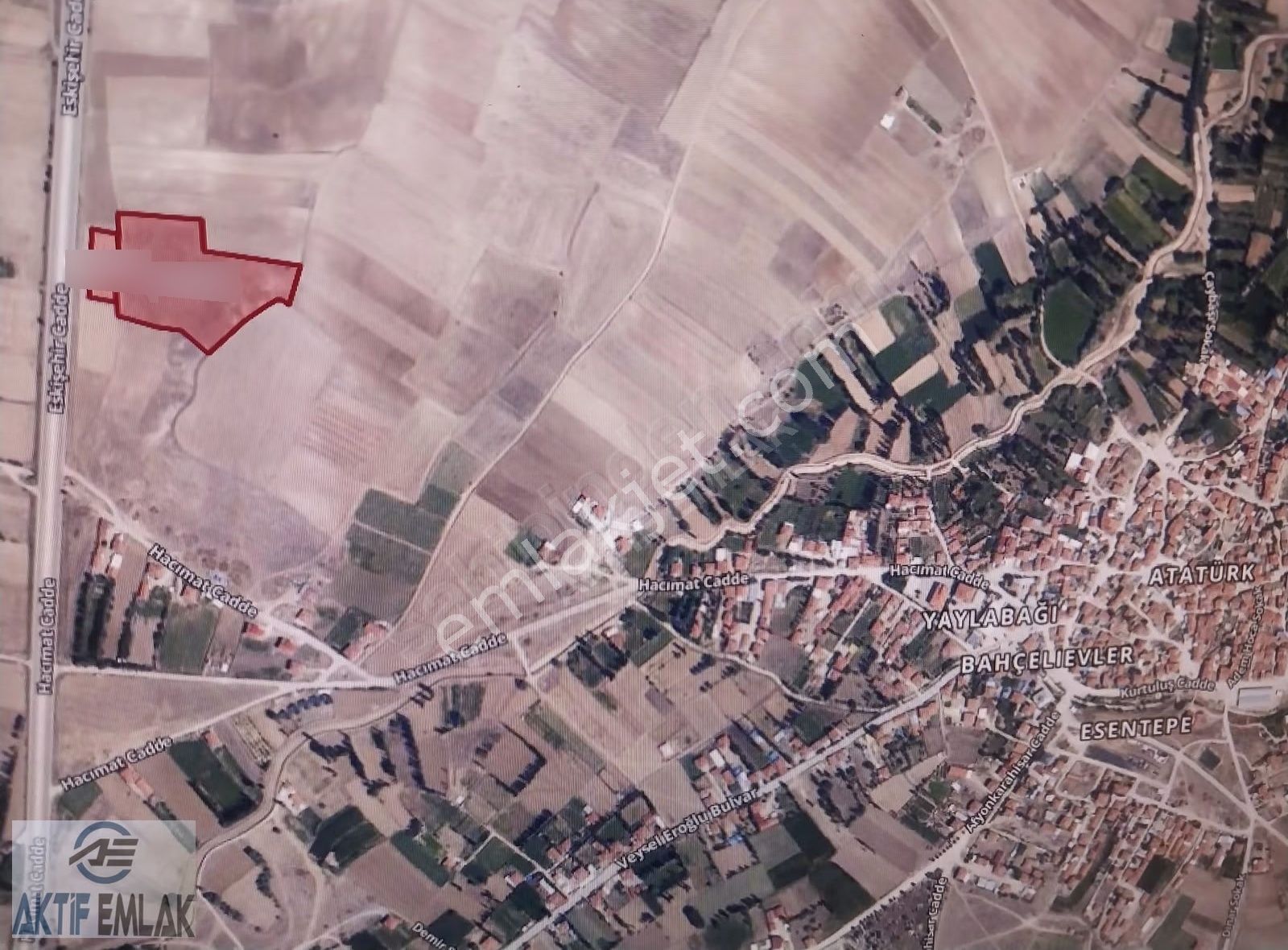 Aktif Emlak'tan Yaylabağında Satılık Arazi Eskişehir Yolu Üzeri - Görsel 2