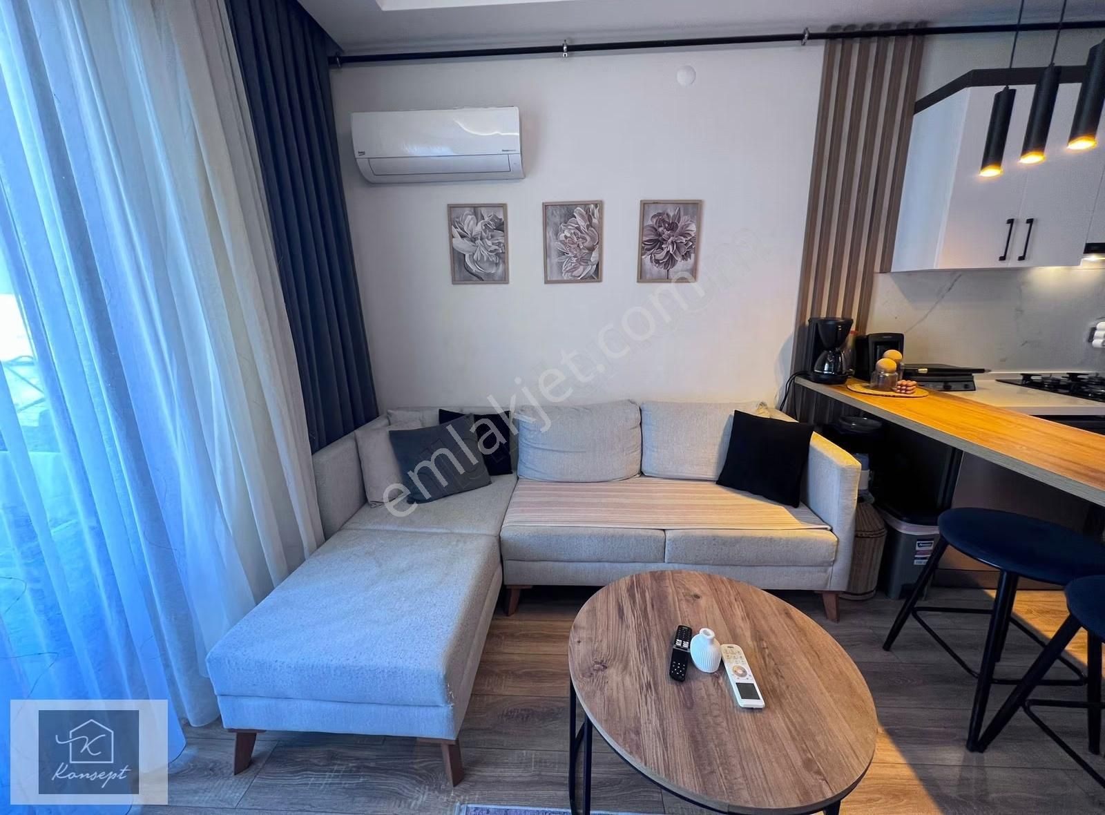 Konsept'den Site İçi-d.gazlı-arakat-eşyalı 1+1 Kiralık Daire - Görsel 26