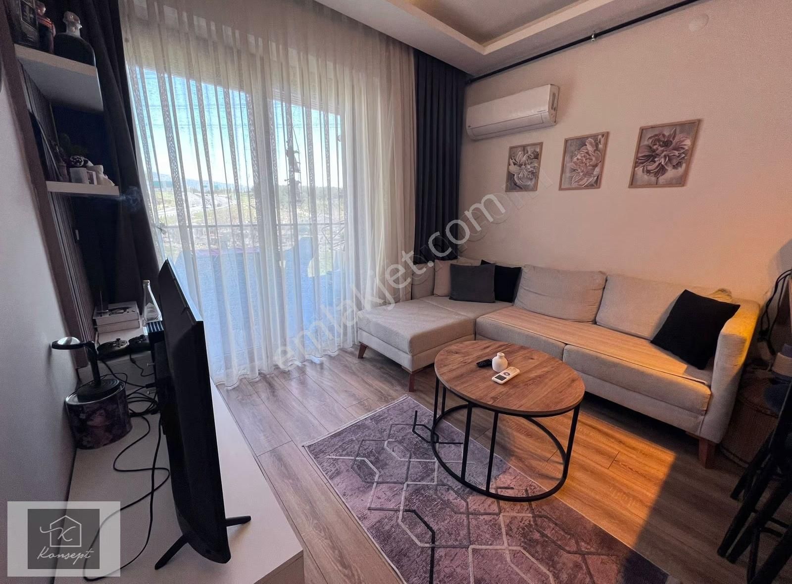 Konsept'den Site İçi-d.gazlı-arakat-eşyalı 1+1 Kiralık Daire - Görsel 2