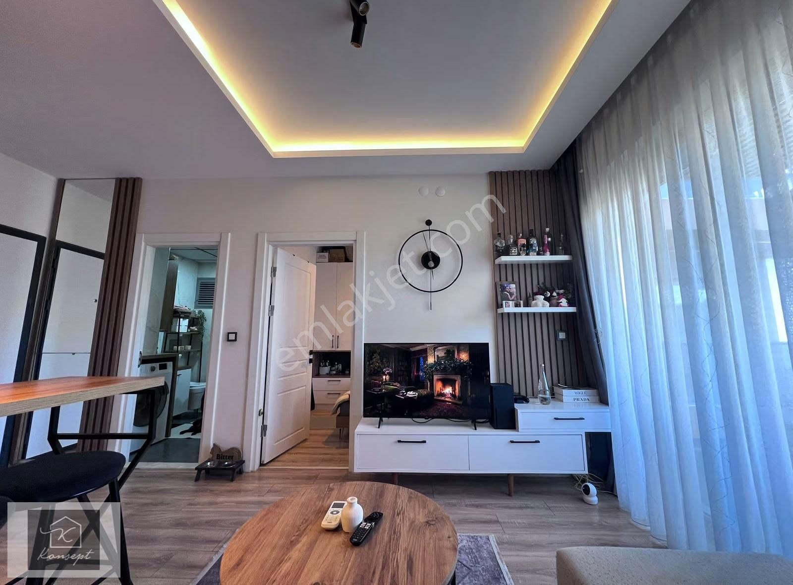 Konsept'den Site İçi-d.gazlı-arakat-eşyalı 1+1 Kiralık Daire - Görsel 10