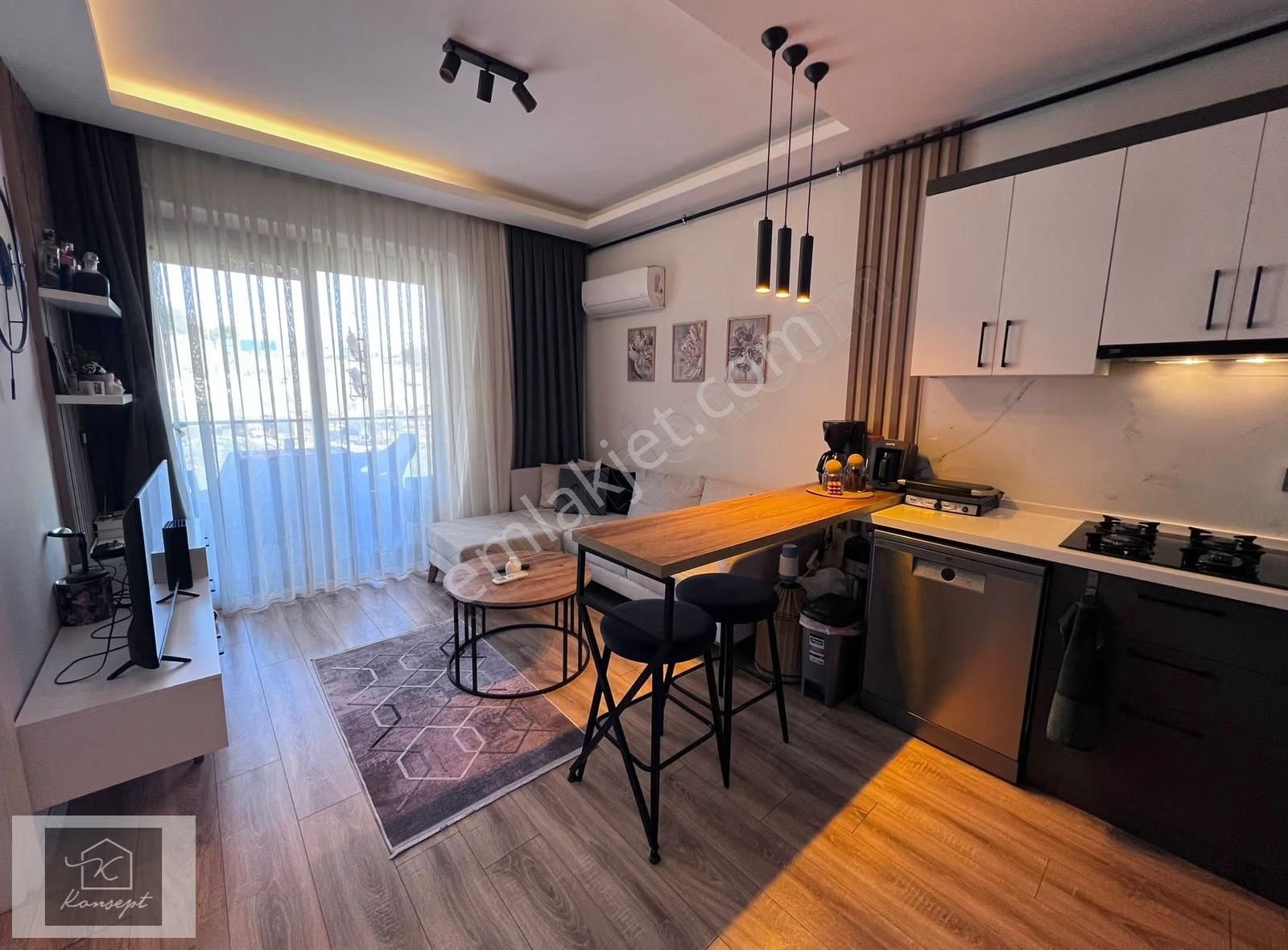 Konsept'den Site İçi-d.gazlı-arakat-eşyalı 1+1 Kiralık Daire - Görsel 16