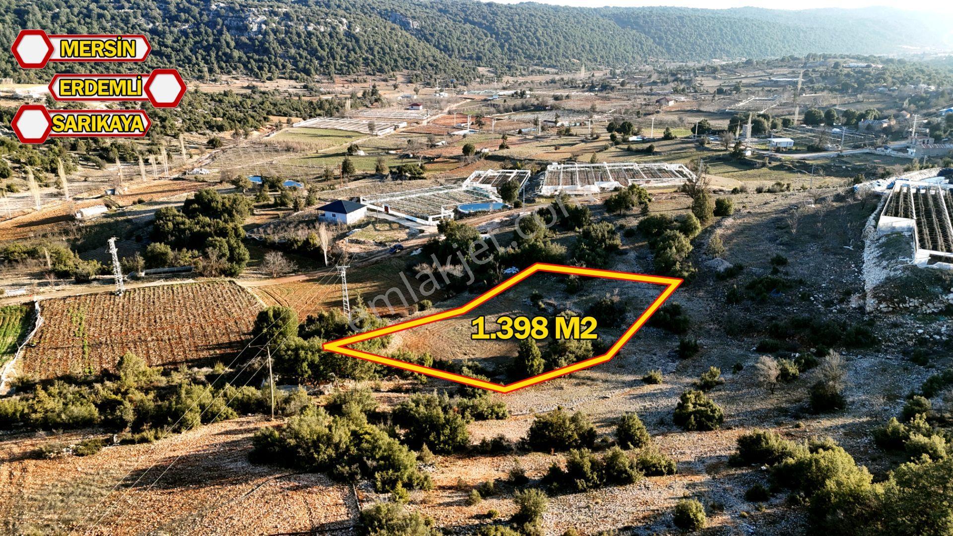 Erdemli Sarıkaya 1398 M2 Villa Veya Müstakil Ev Yeri Satılık Arsa - Görsel 3