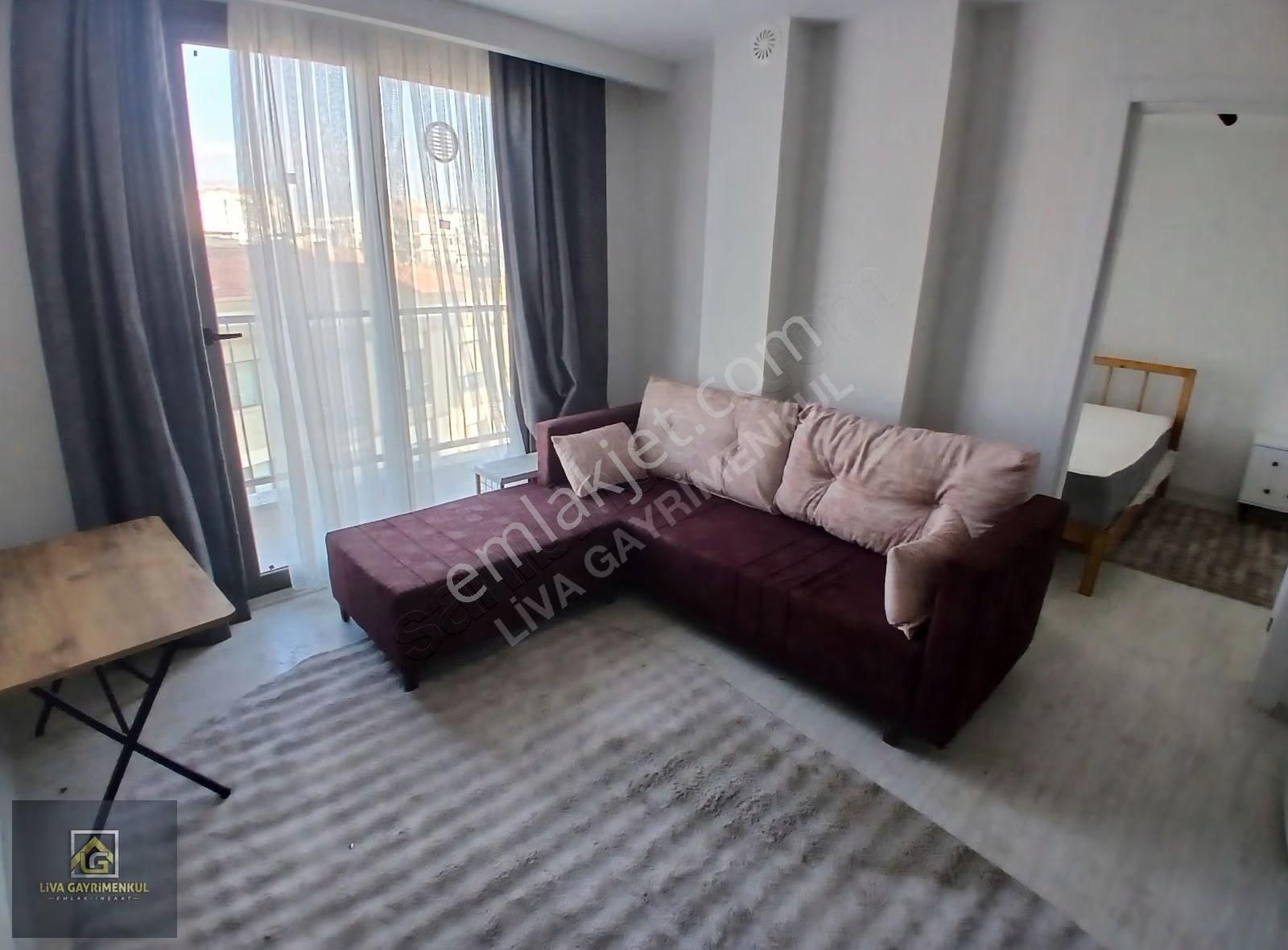 Arakat Balkonlu Sıfır Binada Sıfır Eşyalı Kiralık 1+1 Daire - Görsel 14