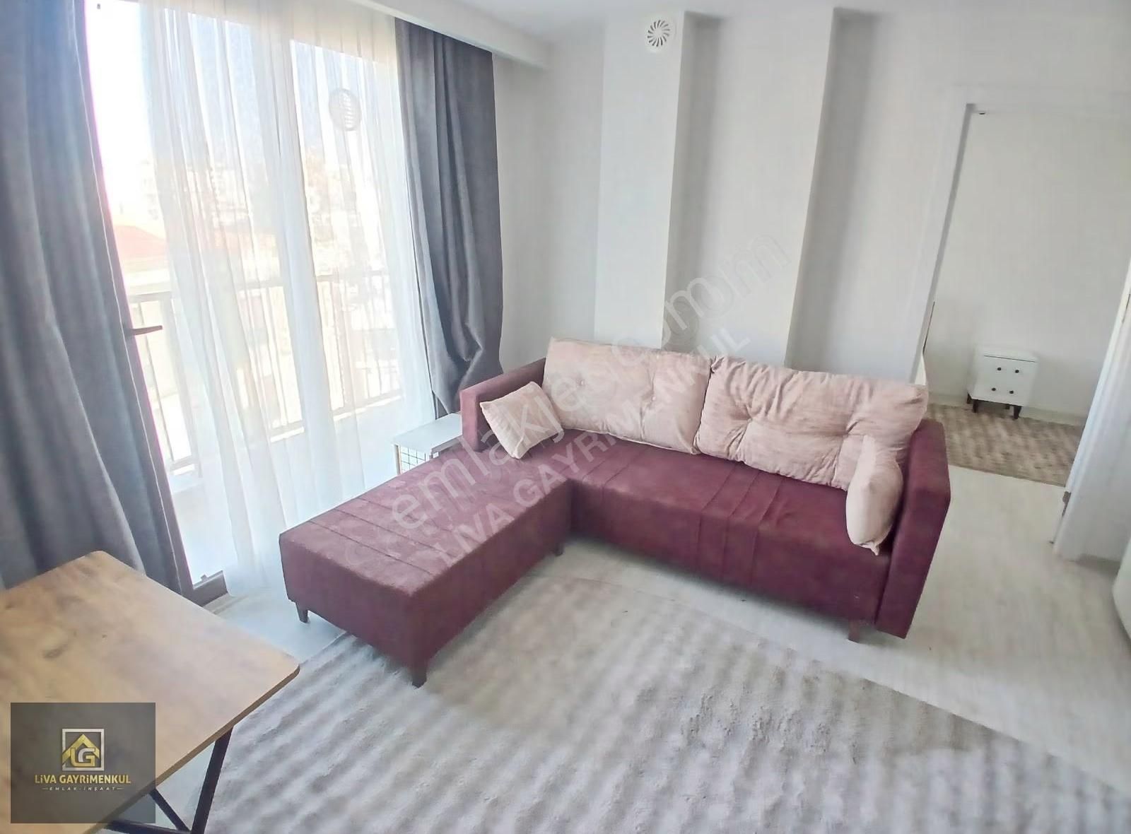 Arakat Balkonlu Sıfır Binada Sıfır Eşyalı Kiralık 1+1 Daire - Görsel 2