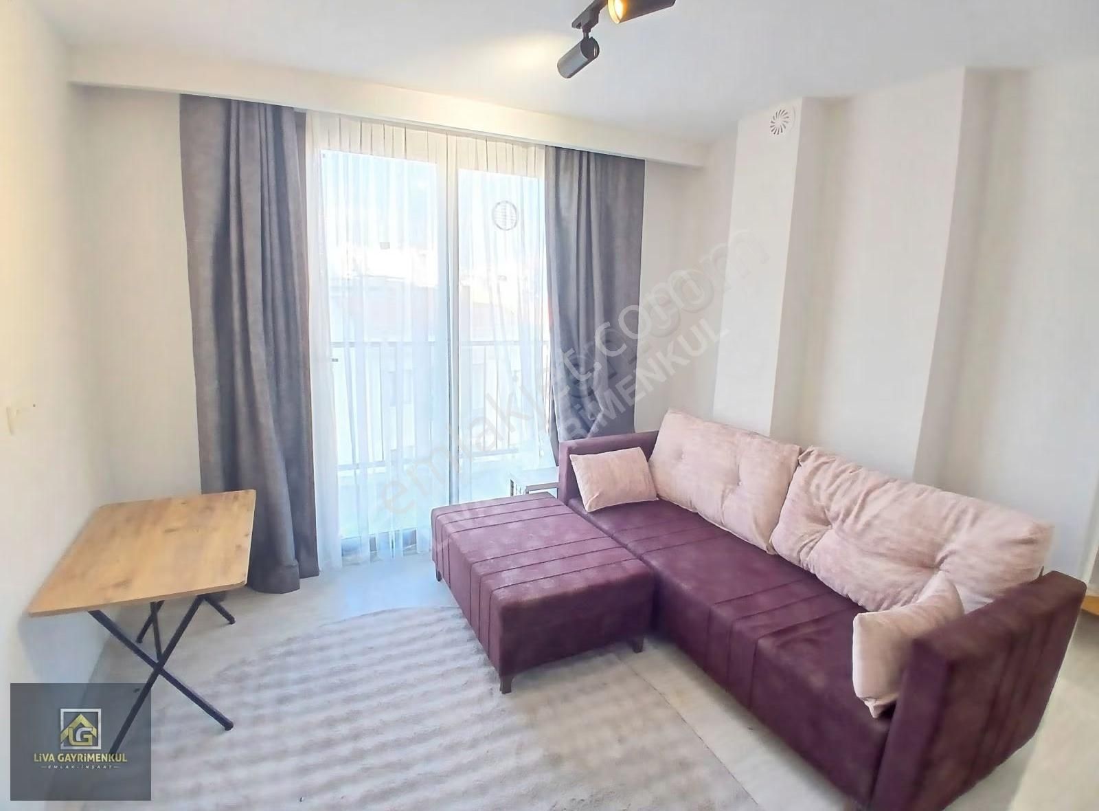 Arakat Balkonlu Sıfır Binada Sıfır Eşyalı Kiralık 1+1 Daire - Görsel 17