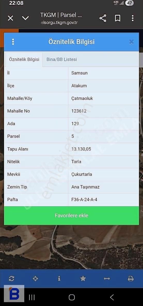 Bulut Emlaktan Çatmaolukta Geniş Arazi 13.130m2 - Görsel 2