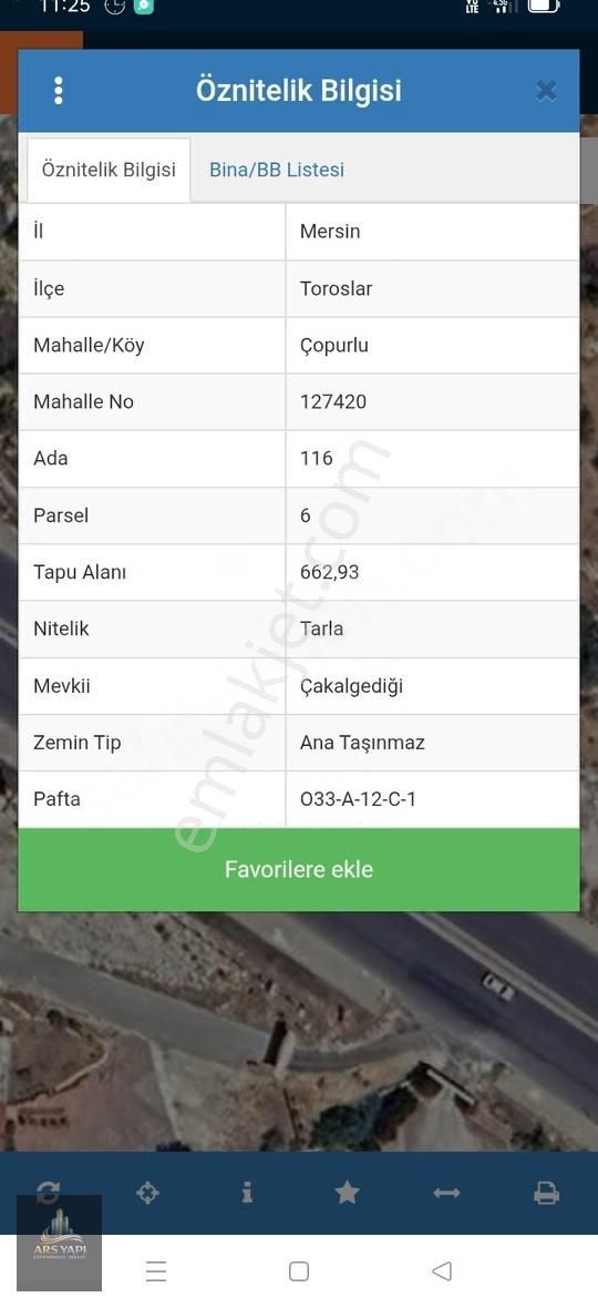 *zirve Restaurant Karşısı Gözne Yoluna Sıfır 663 M2 Satılık Arsa - Görsel 2